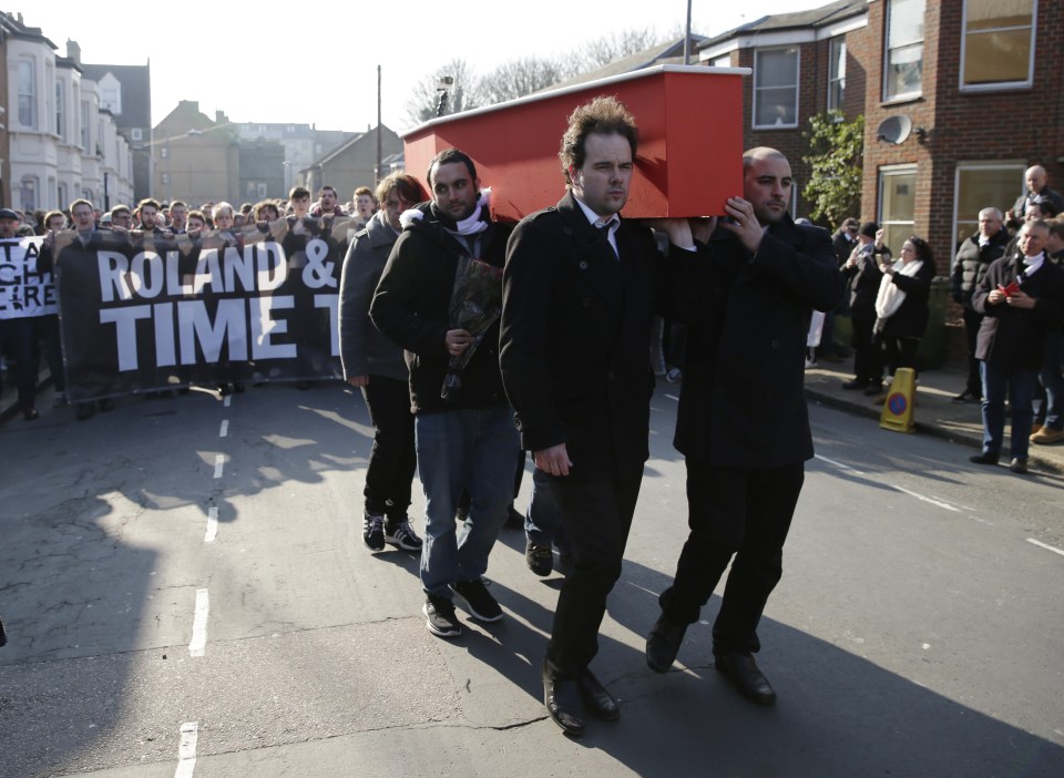  Supporters even held a mock funeral for club last season