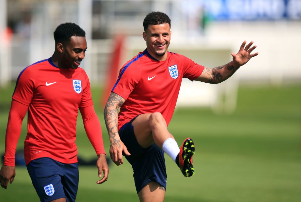  Tottenham's England stars Danny Rose and Kyle Walker were in attendance to watch the youngsters