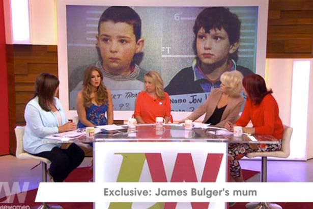  Denise Fergus appears on Loose Women to talk about son's killers