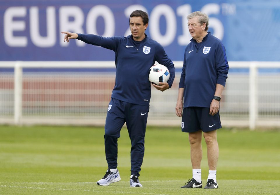  Neville was criticised by Allardyce for his role with then-England boss Hodgson