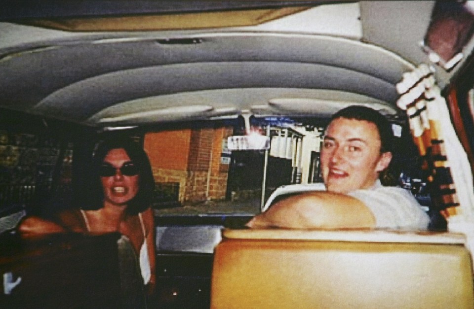 The happy pair sit in their VW van before they were ambushed and Peter was killed