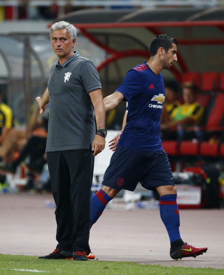  Henrikh Mkhitaryan featured during pre-season and early in the Prem season - but has been out of the team due to injury and adjusting his game