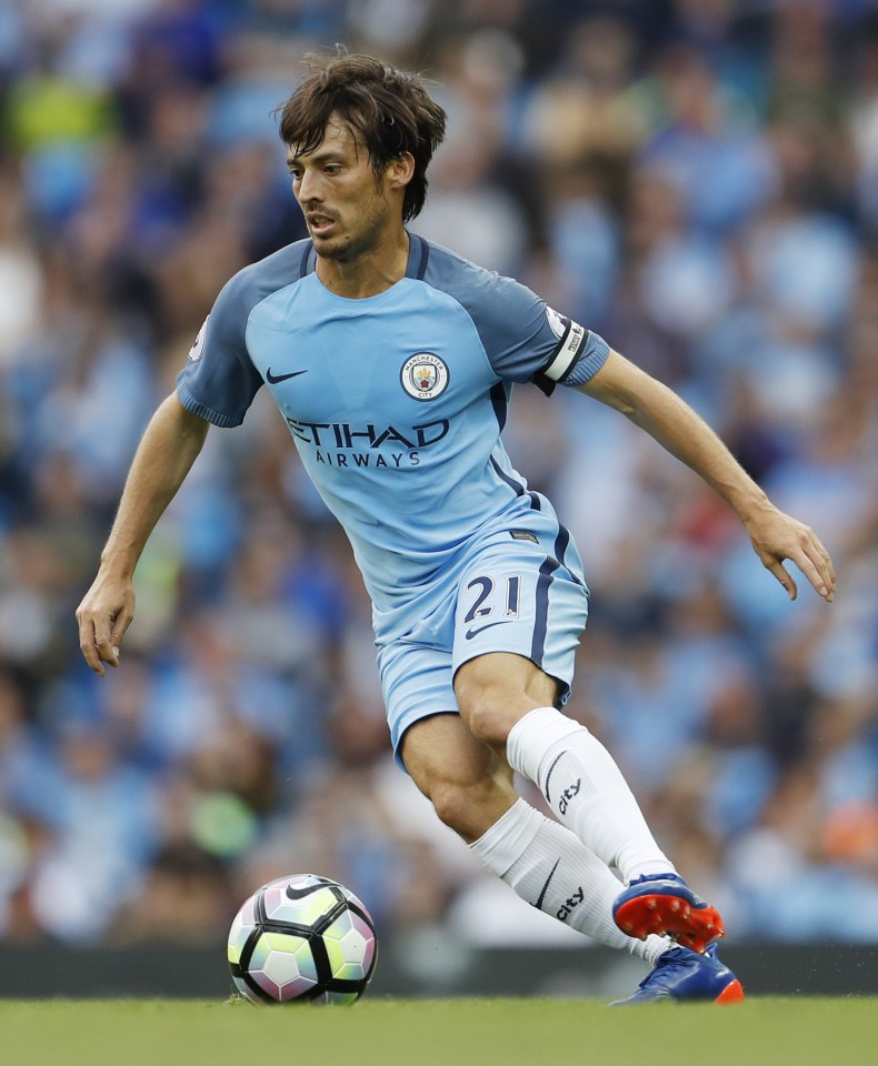  City's David Silva has won praise from Iniesta ahead of the clash