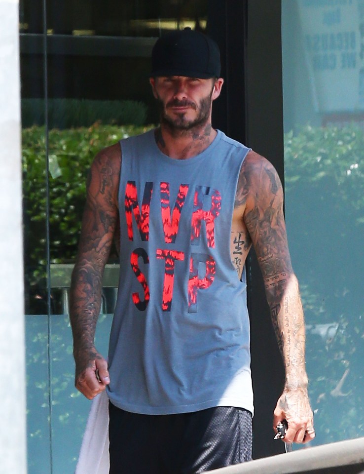  David Beckham was at the same gym as the