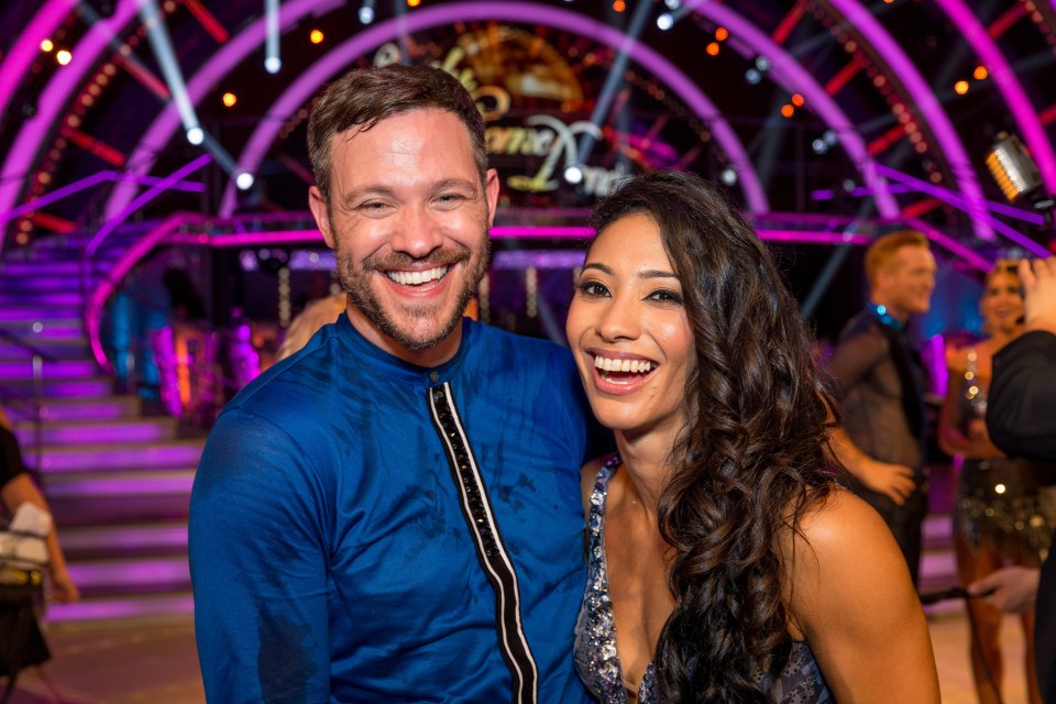 The singer was paired with Karen Clifton on the show