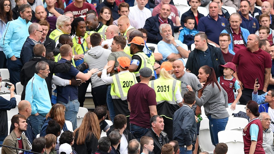 There have been many instances of fans clashing at the London Stadium