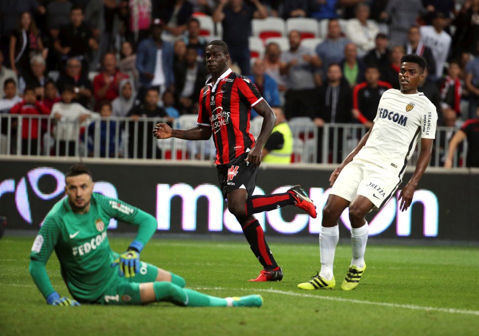  Mario Balotelli has netted five times in just four games this season for Nice