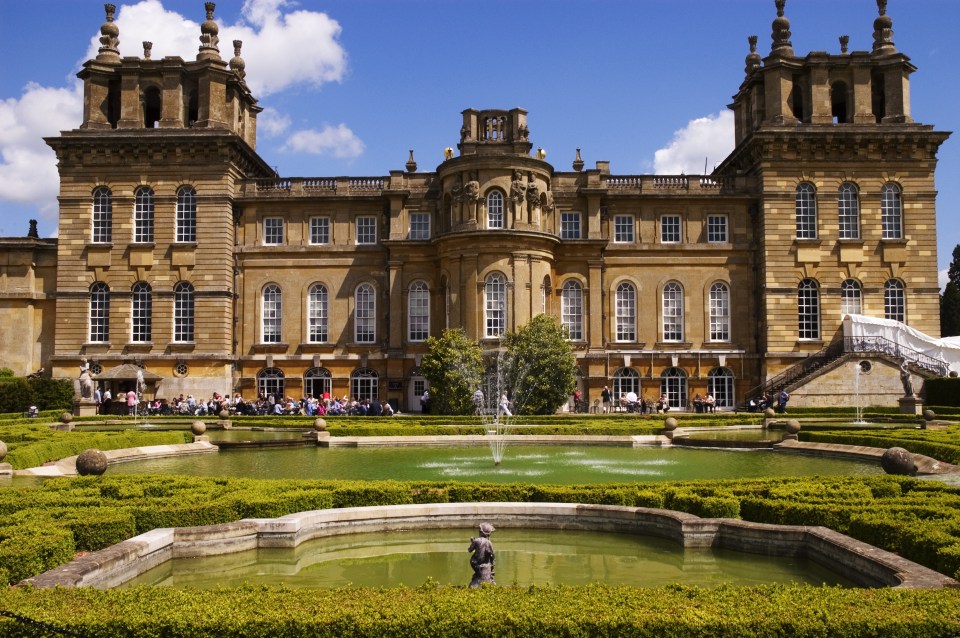  Blenheim Palace in Woodstock in England, pictured here, is also on the list