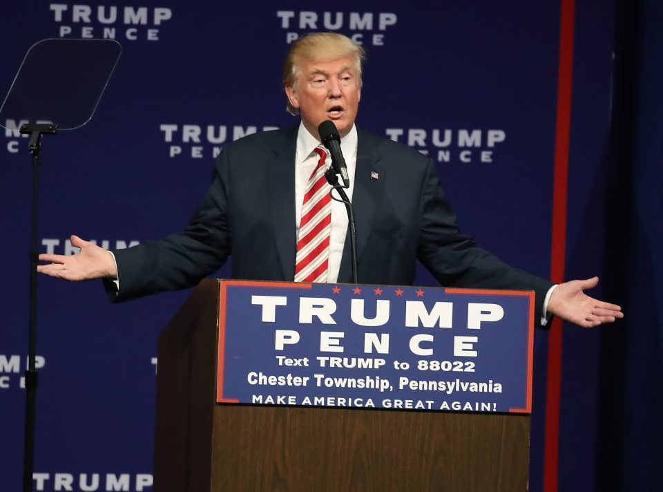  Trump impersonated Clinton’s 9/11 collapse at a campaign rally in Pennsylvania