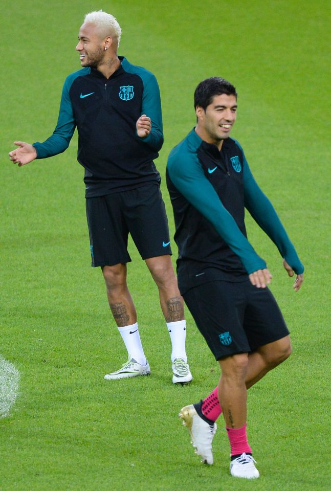  Neymar and Uruguayan Luis Suarez are of a famous three-man Barcelona front line