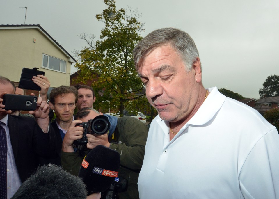  Allardyce facing the media after his departure from his "dream" job as England boss