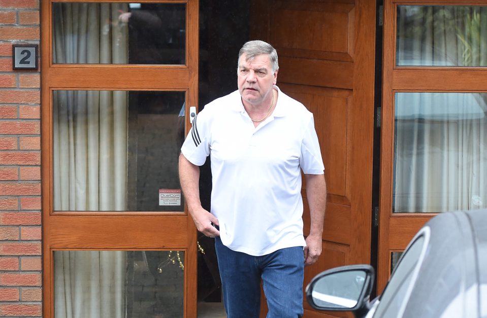  Shamed Allardyce leaves his home in Bolton following his sudden England exit