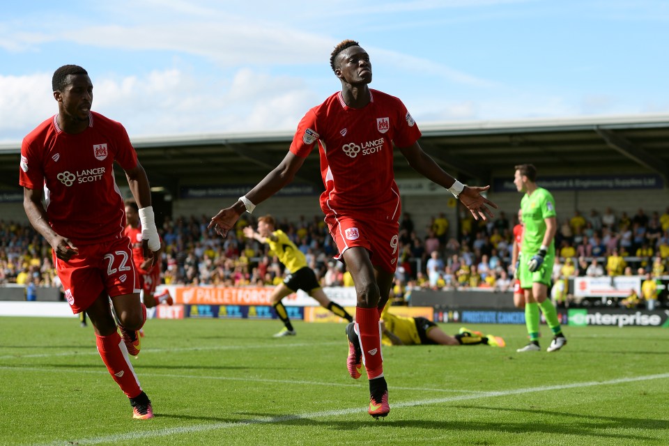  Tammy Abraham has scored 11 goals in all competitions for Bristol City this season