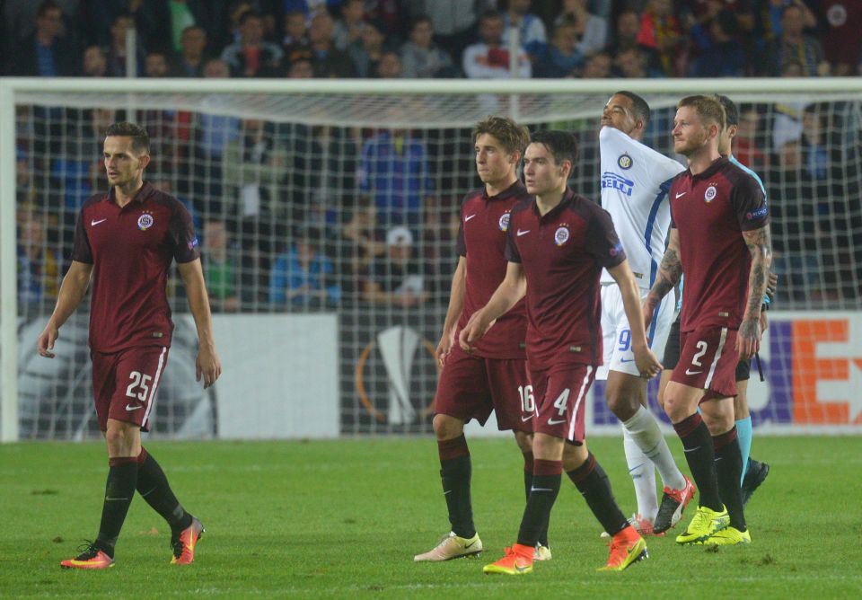  Fastav Zlin sit above giants Sparta Prague in the Czech league