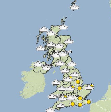  Good but cloudier conditions are expected on Monday to start the week