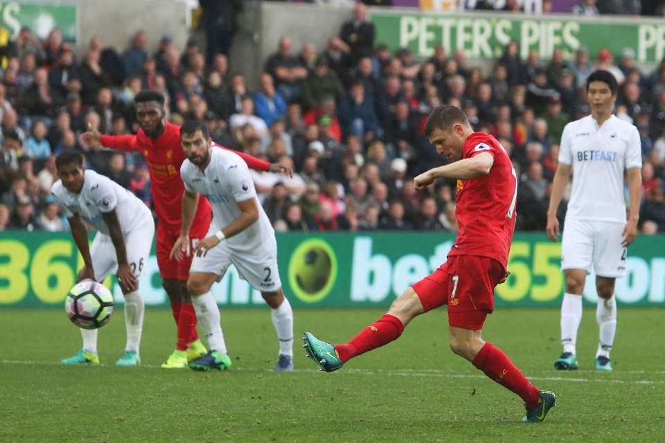  James Milner netted the winner late on as Liverpool snatched all three points