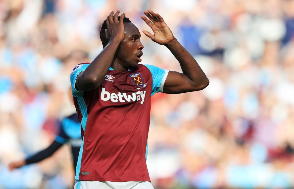  Winger Michail Antonio started as a lone striker for the Hammers