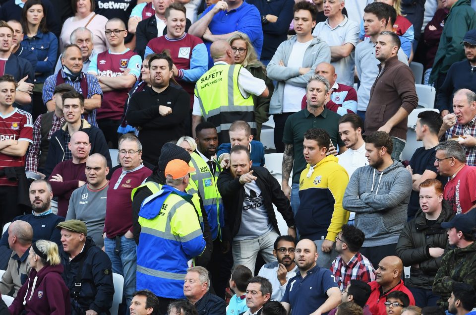  West Ham fans have been caught up in a security drama following Middlesbrough game