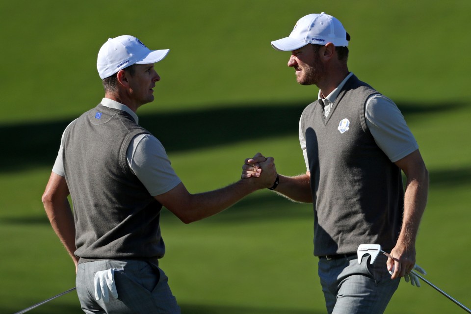  Justin Rose and Chris Wood delivered a crucial point for Europe