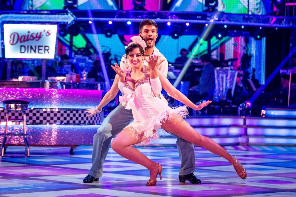  Cha-Cha-charming . . . Daisy Lowe thrills fans with her saucy moves