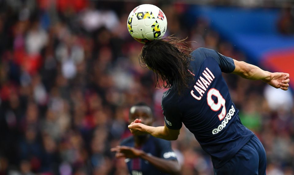  Edinson Cavani's two goals means he has scored nine goals in eight appearances this season