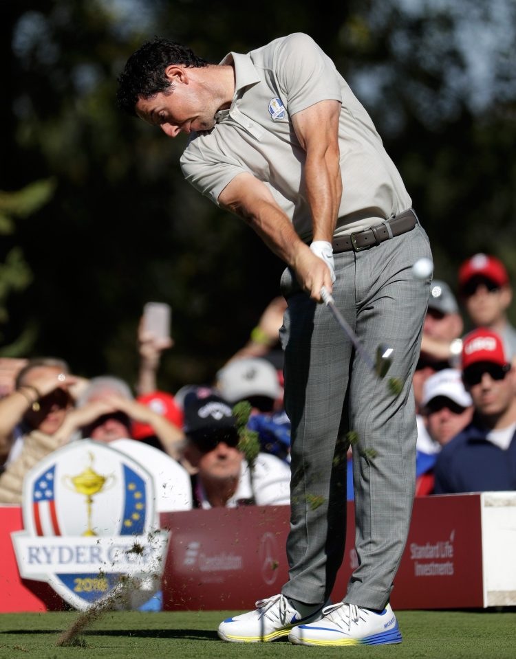  Rory McIlroy goes out first for Europe in the singles