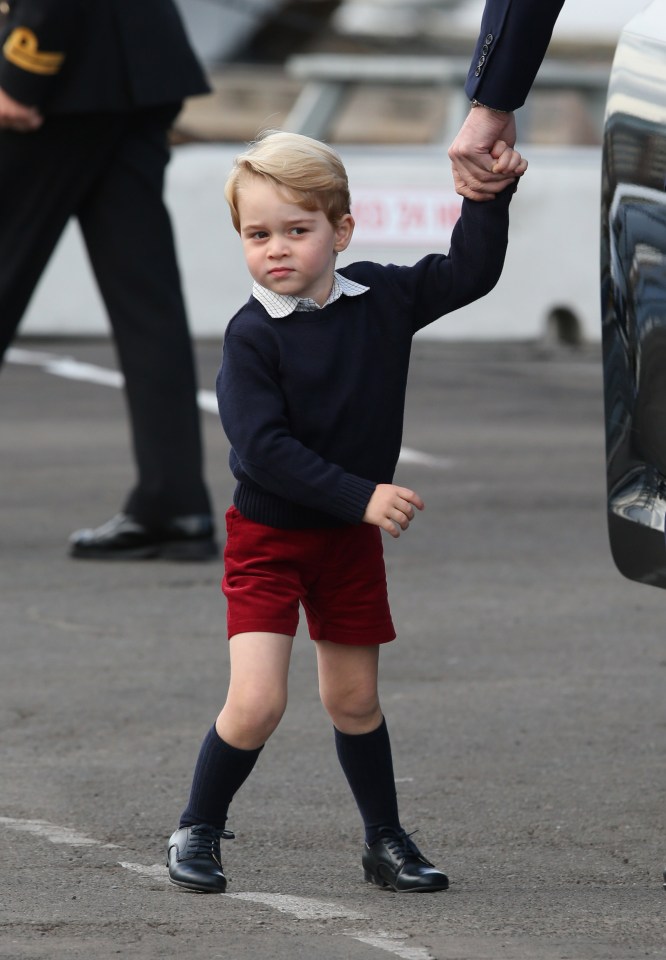 George seemed eager to board the sea plane 