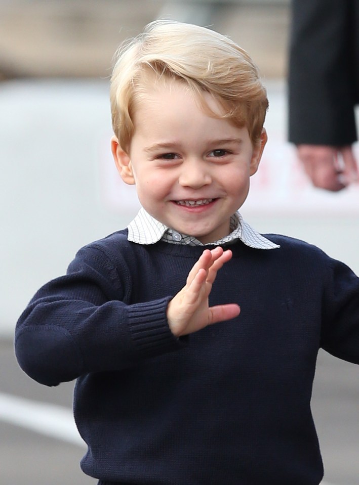 Smiling George charmed the crowds 