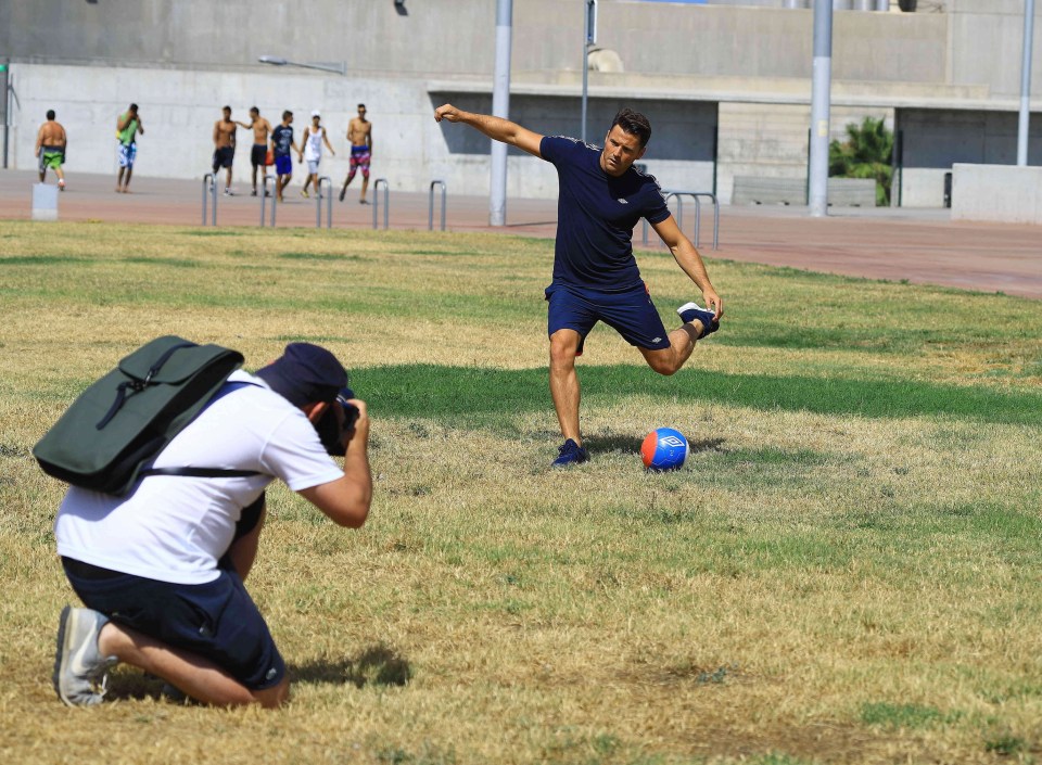  Mark, who is married to Our Girl actress Michelle Keegan, also had the chance to show of his fancy footwork