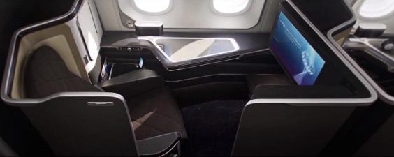 This first-class BA cabin offers a 23-inch display screen and a personal locker to keep your valuables in