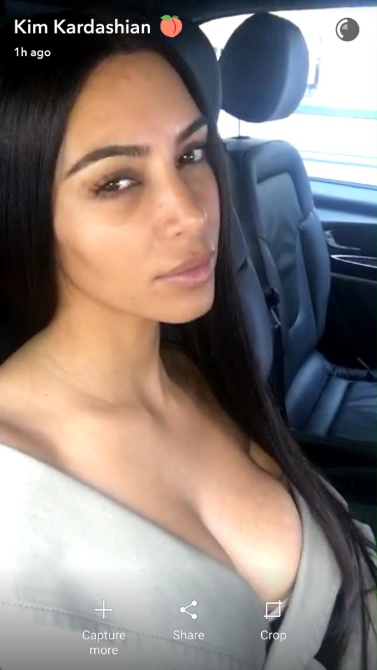 Kim spoke about her decision to go makeup-free on Snapchat 