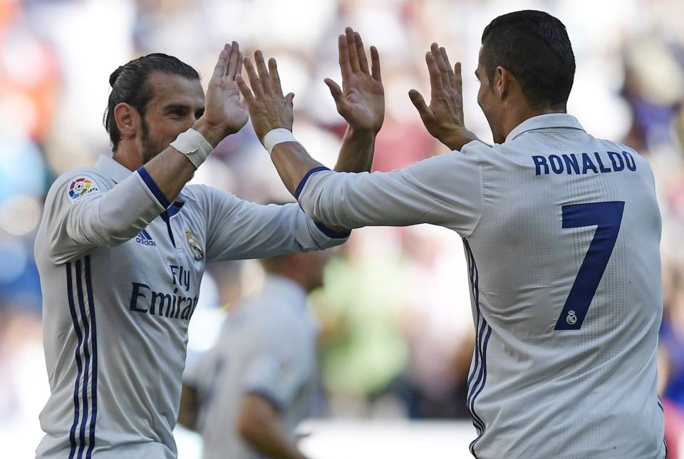  Gareth Bale and Cristiano Ronaldo will hope to take on massive rivals Barcelona at the Bernabeu