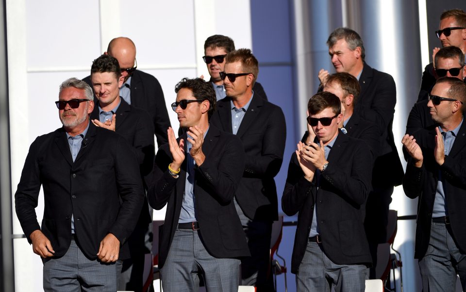  Europe could only look on and applaud as USA lifted the Ryder Cup in style