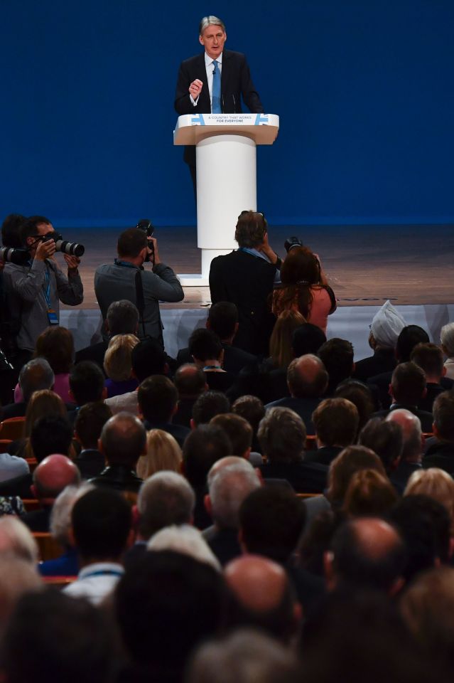  The hall was packed with Tory Party members who wanted to listen to how the new Chancellor intends to do things differently from George Osborne