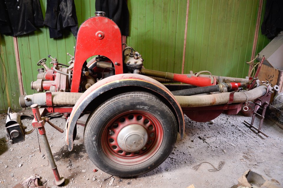  Regalia and equipment at the site underneath a shopfitting company in Dudley, West Midlands dates back to the 1920s