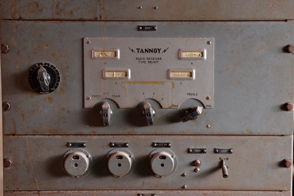  Equipment such as this PA system remains in a remarkable condition despite its age