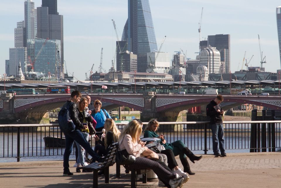  Londoners were out on Monday enjoying the last of the good weather by the River Thames