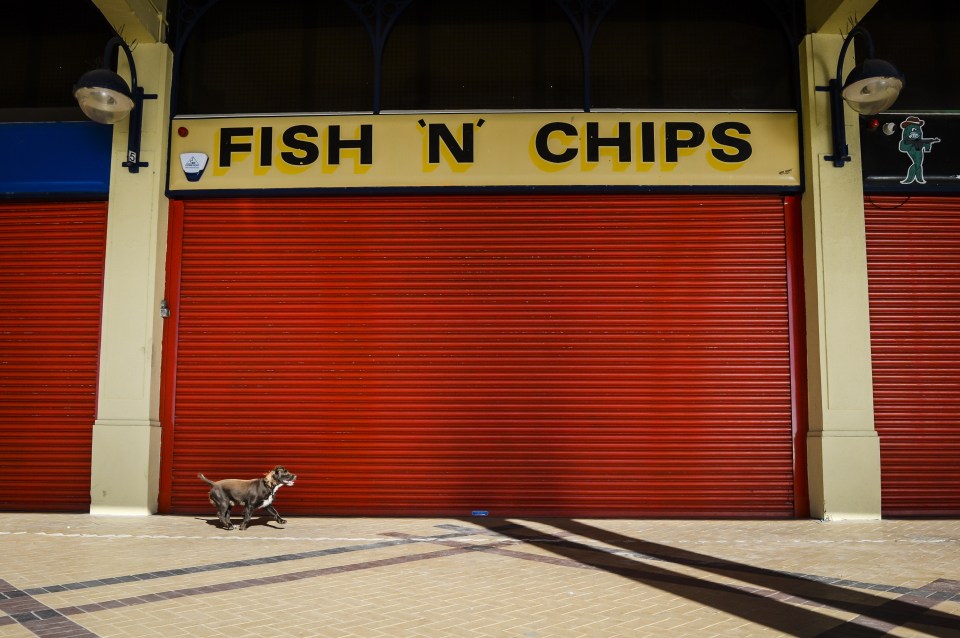  Fish and chip shops, like this one in Barry Island, Wales, are shutting down for the winter months