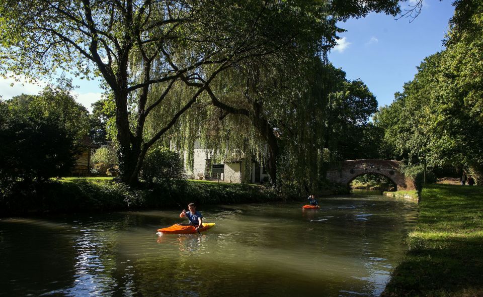  Canoeists also enjoyed the Basingstoke Canal near Winchfield, Hampshire