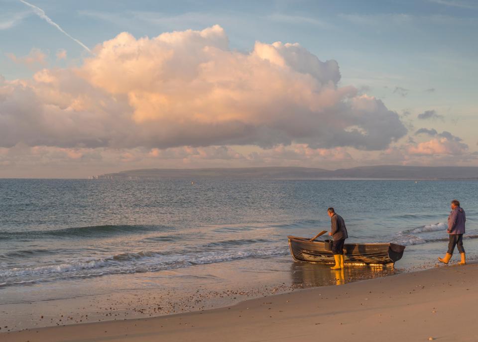  Others did the same in Bournemouth, taking fishing boats out into Poole Bay early this morning