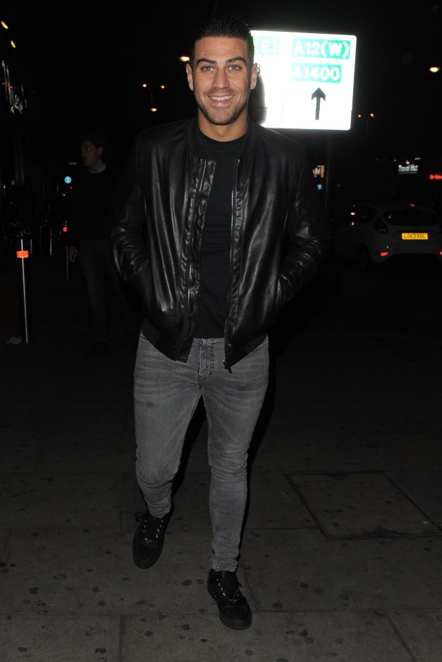  Jon Clark also went for the leather jacket and jeans look