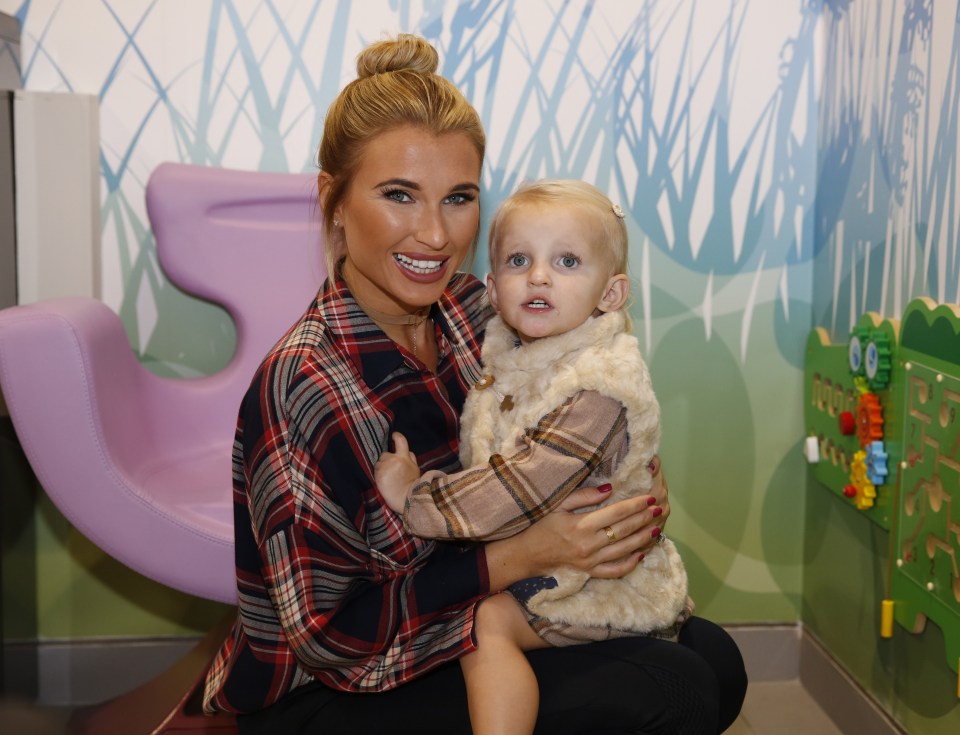  Pregnant Billie Faiers with daughter Nelly