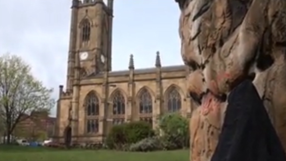  St Mary's Church near Bramall Lane was the scene of the skin flick