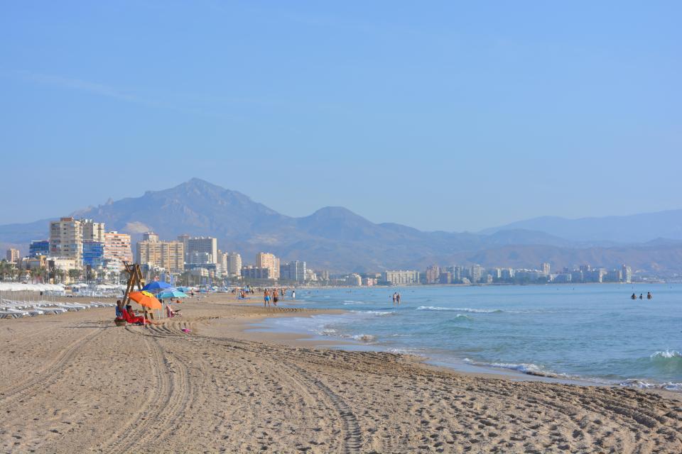  Mr Dudhill criticised the lifeguards at the beach where Julie died in Alicante (file image)