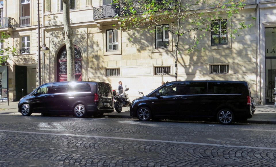  Outside Kim's Paris apartment ... police are yet to release images of the armed gang