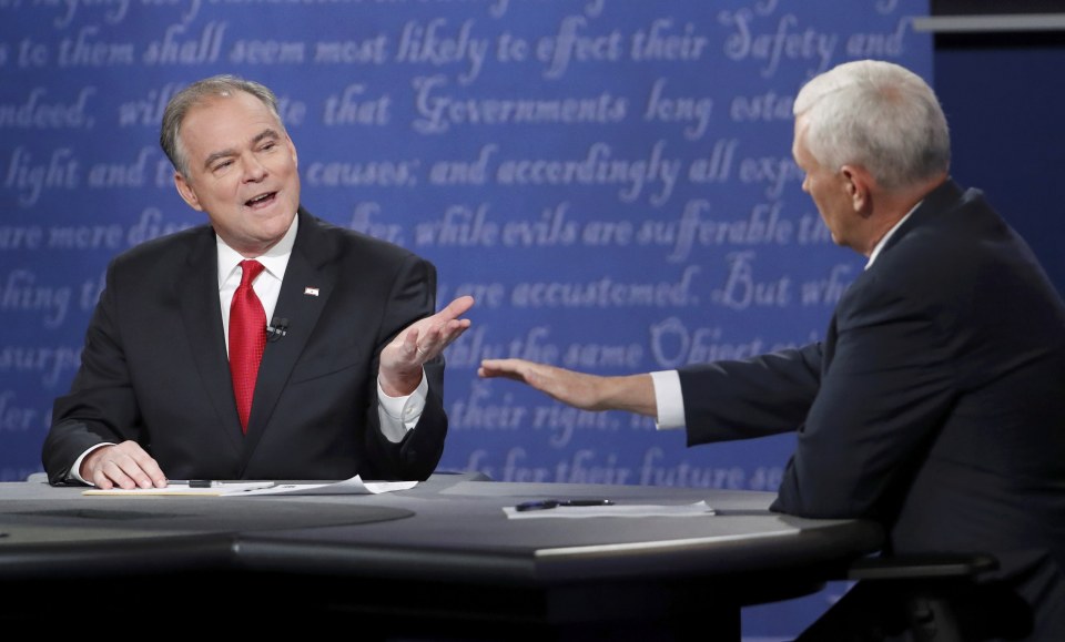  Neither of the men delivered a knock out punch in the debate which was held at the Longwood University in Farmville, Virginia