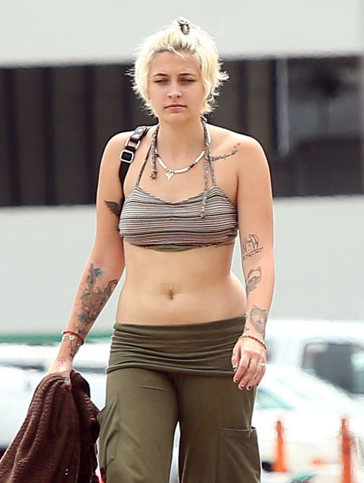  Paris Jackson showed off her toned tummy as she soaked up the sun in Mexico