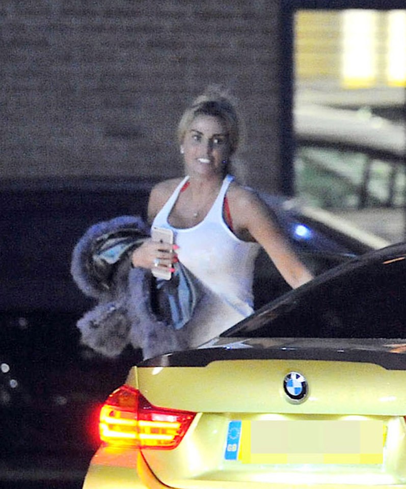  Katie was spotted leaving Scotty T's car after disappearing with the reality TV star for two hours