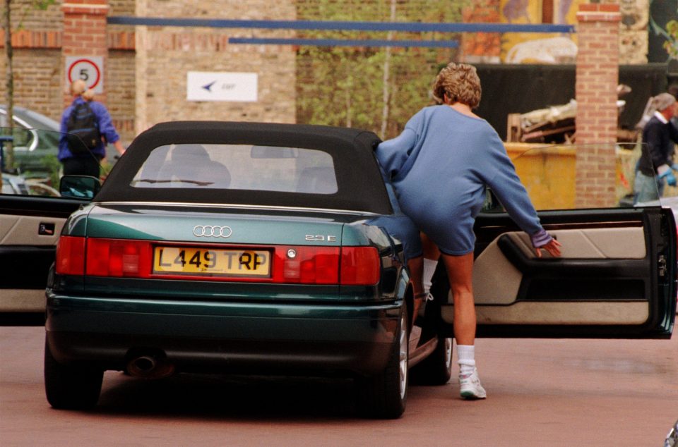  Diana used her Audi convertible for trips to the gym in 1994