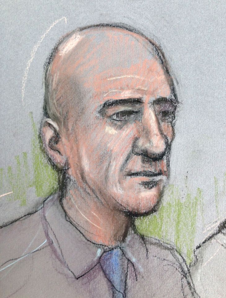  Bald Stephen Port, pictured in court sketch, met the 24-year-old complainant on gay dating app Manhunt in 2010, the Old Bailey heard